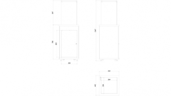 Газовый нагреватель PATIO MINI/M/G31/37MBAR/CZ - черное стекло, с ручным управлением