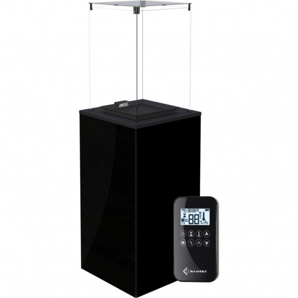 ГАЗОВЫЙ ОБОГРЕВАТЕЛЬ PATIO MINI/G31/37MBAR/CZ - черное стекло, с пультом ДУ
