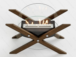 Напольный биокамин Lux Fire &amp;quot;Робинзон&amp;quot;
