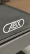 Камин-печь ABX Osaka 50, черная сталь, с опорой